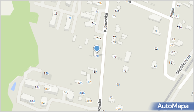 Gostynin, Kutnowska, 78, mapa Gostynin