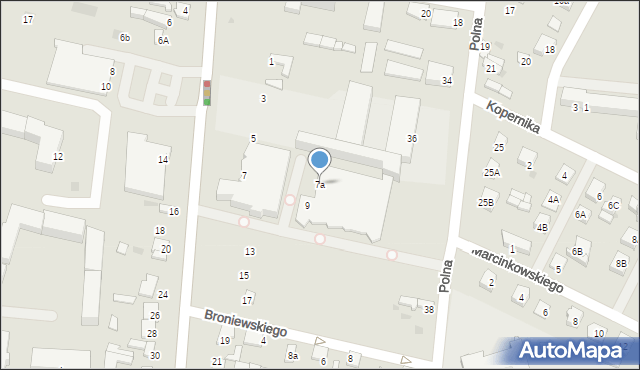 Gostynin, Kutnowska, 7a, mapa Gostynin