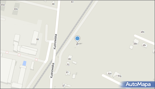 Gostynin, Kutnowska, 87, mapa Gostynin