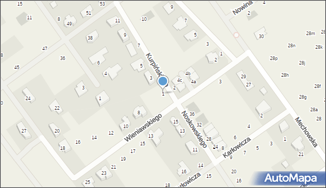 Gruszczyn, Kurpińskiego Karola, 1, mapa Gruszczyn