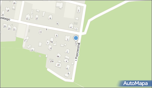 Hornówek, Kurowskiego Wacława, ks., 1, mapa Hornówek