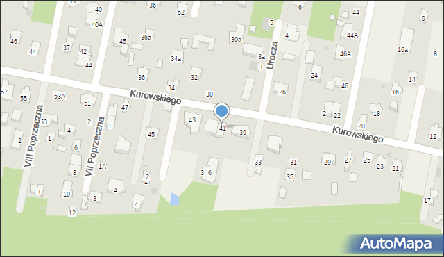 Hornówek, Kurowskiego Wacława, ks., 41, mapa Hornówek