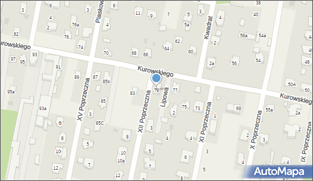 Hornówek, Kurowskiego Wacława, ks., 79, mapa Hornówek