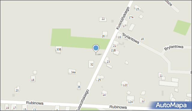 Imielin, Kusocińskiego Janusza, 30, mapa Imielin