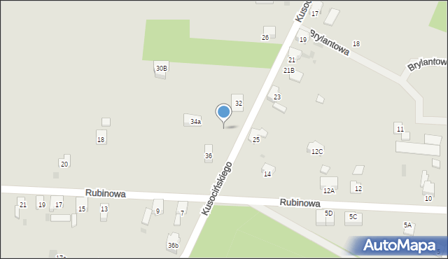 Imielin, Kusocińskiego Janusza, 34, mapa Imielin