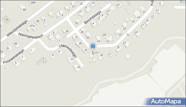 Inowrocław, Kujawy-Połczyńskiego Marcelego, 31, mapa Inowrocławia