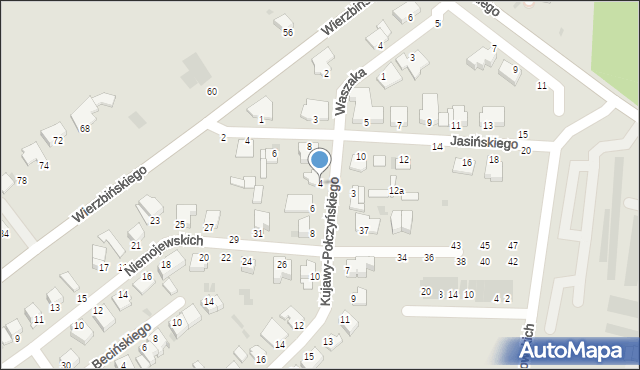 Inowrocław, Kujawy-Połczyńskiego Marcelego, 4, mapa Inowrocławia