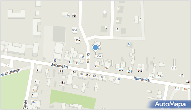 Inowrocław, Kurka Zygmunta, 2, mapa Inowrocławia