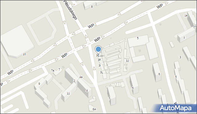 Inowrocław, Kusocińskiego Janusza, 3D, mapa Inowrocławia