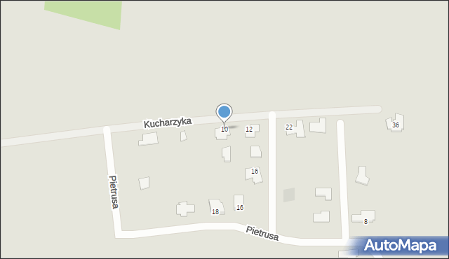 Jasło, Kucharzyka Adama, 10, mapa Jasła