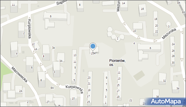 Jastrzębie-Zdrój, Kurpiowska, 15A, mapa Jastrzębie-Zdrój