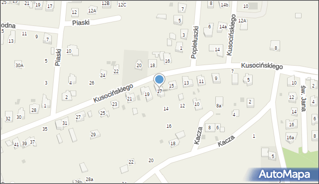 Jawiszowice, Kusocińskiego Janusza, 17, mapa Jawiszowice