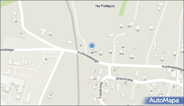 Jedlicze, Kurkowskiego Maurycego, 90, mapa Jedlicze