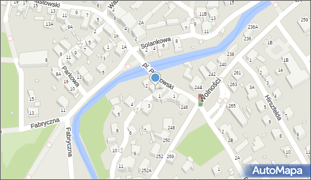 Jelenia Góra, Kubusia Puchatka, 2A, mapa Jelenia Góra