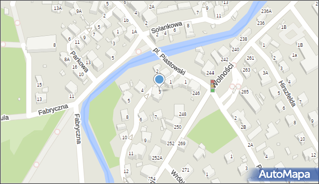 Jelenia Góra, Kubusia Puchatka, 3, mapa Jelenia Góra