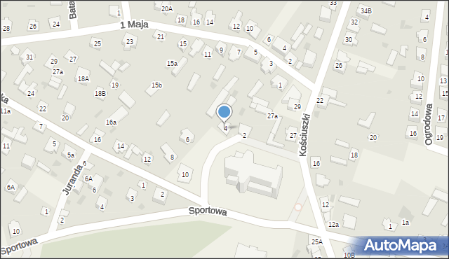 Kadzidło, Kurpiowska, 4, mapa Kadzidło