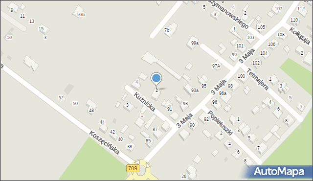 Kalety, Kuźnicka, 2, mapa Kalety