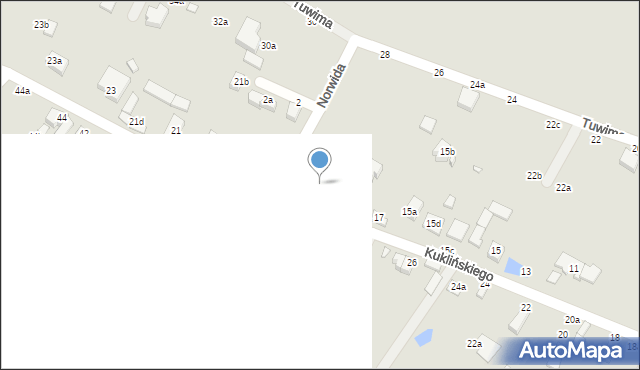 Kalisz, Kuklińskiego Ryszarda, gen., 17b, mapa Kalisza