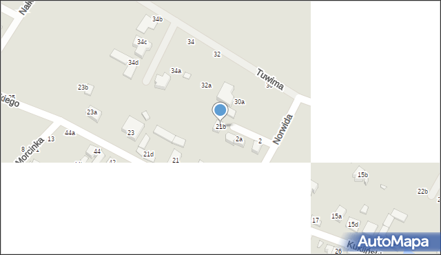 Kalisz, Kuklińskiego Ryszarda, gen., 21b, mapa Kalisza