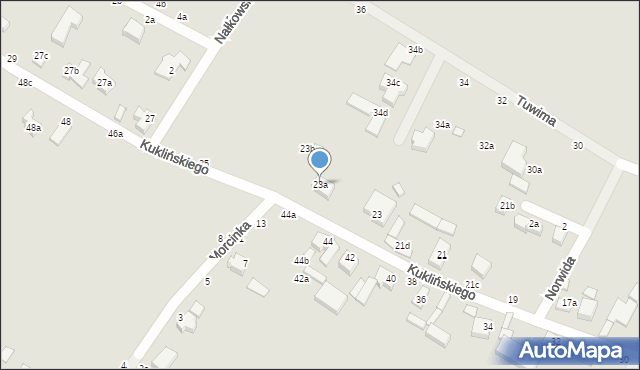 Kalisz, Kuklińskiego Ryszarda, gen., 23a, mapa Kalisza