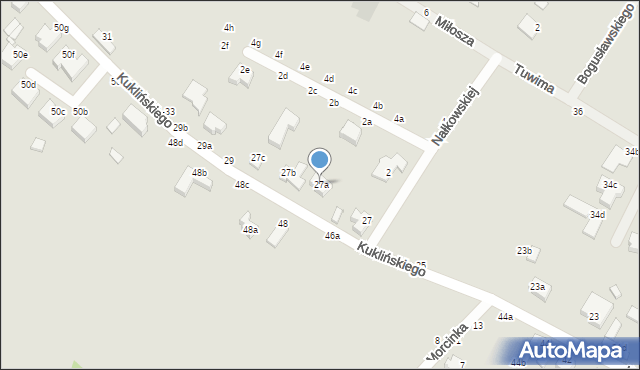 Kalisz, Kuklińskiego Ryszarda, gen., 27a, mapa Kalisza