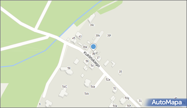 Kalisz, Kuklińskiego Ryszarda, gen., 39, mapa Kalisza