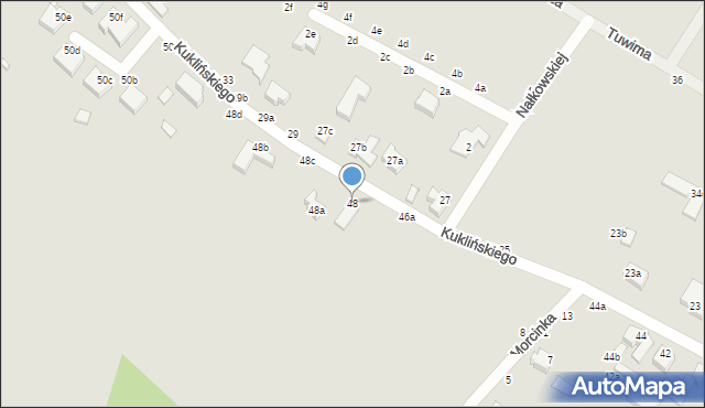 Kalisz, Kuklińskiego Ryszarda, gen., 48, mapa Kalisza