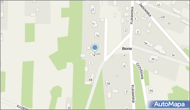 Kamieńczyk, Kukawska, 7a, mapa Kamieńczyk