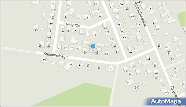 Karczew, Kusocińskiego Janusza, 14, mapa Karczew