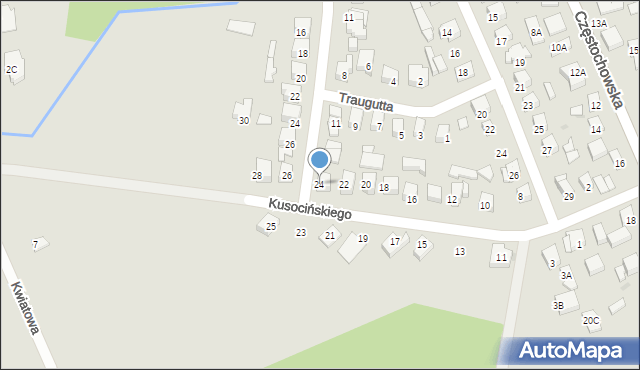 Karczew, Kusocińskiego Janusza, 24, mapa Karczew