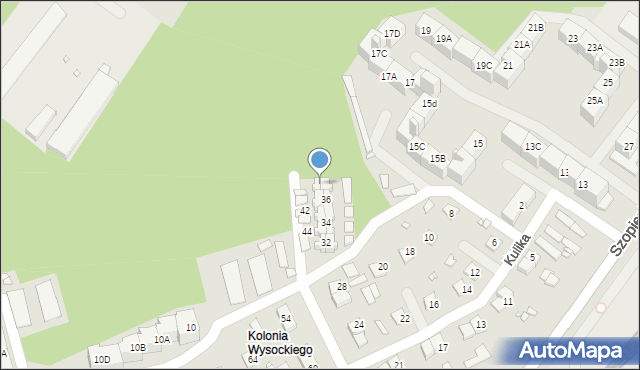 Katowice, Kulika Teodora, 40, mapa Katowic