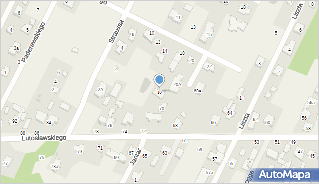 Klaudyn, Kurpińskiego Karola, 16, mapa Klaudyn