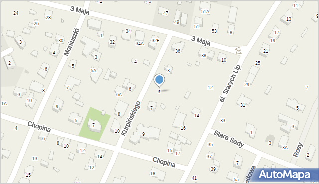 Komorów, Kurpińskiego Karola, 5, mapa Komorów