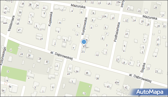 Komorów, Kurpiowska, 2/2, mapa Komorów