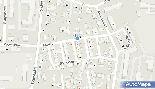 Kostrzyn, Kujawska, 1, mapa Kostrzyn