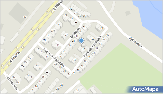 Koszalin, Kubusia Puchatka, 17, mapa Koszalina