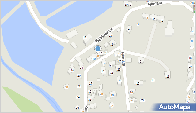 Kraków, Kurozwęckiego Dobiesława, 8, mapa Krakowa