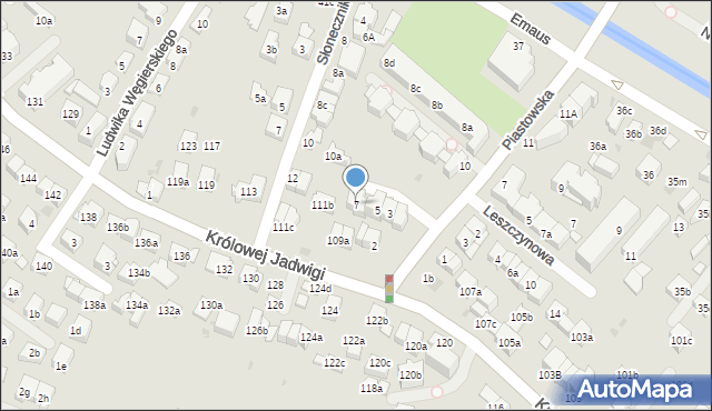 Kraków, Kudlińskiego Tadeusza, dr., 7, mapa Krakowa