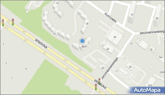 Kraków, Kurczaba Jana, 16, mapa Krakowa