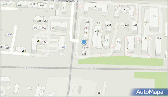 Kraków, Kuźnicy Kołłątajowskiej, 23u, mapa Krakowa