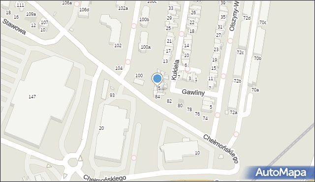 Kraków, Kukiela Mariana, gen., 3, mapa Krakowa