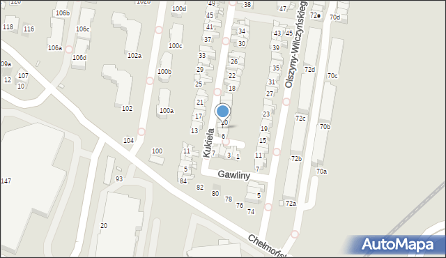 Kraków, Kukiela Mariana, gen., 8, mapa Krakowa