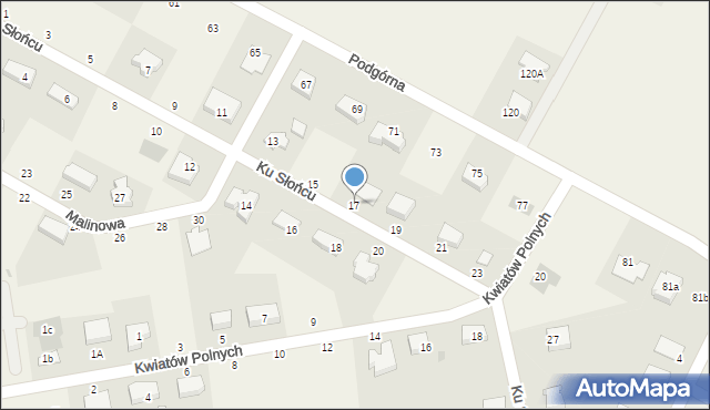 Krępa Słupska, Ku Słońcu, 17, mapa Krępa Słupska