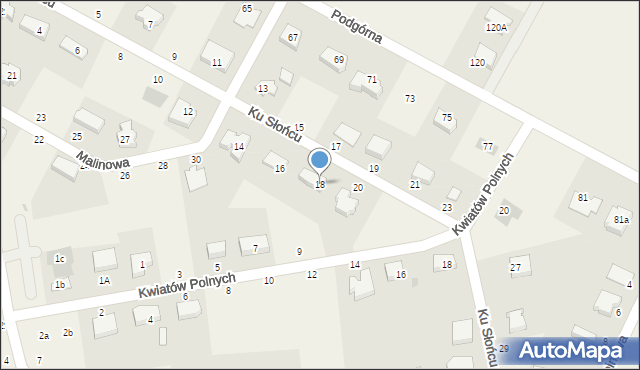 Krępa Słupska, Ku Słońcu, 18, mapa Krępa Słupska