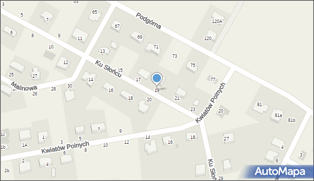 Krępa Słupska, Ku Słońcu, 19, mapa Krępa Słupska