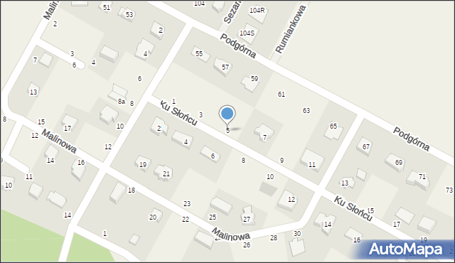 Krępa Słupska, Ku Słońcu, 5, mapa Krępa Słupska