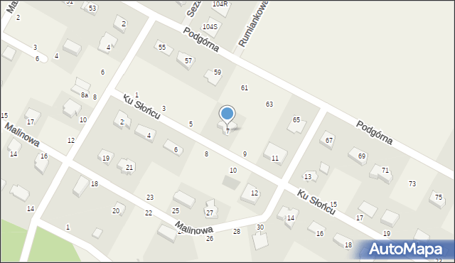 Krępa Słupska, Ku Słońcu, 7, mapa Krępa Słupska