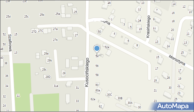 Krępiec, Kusocińskiego Janusza, 54, mapa Krępiec