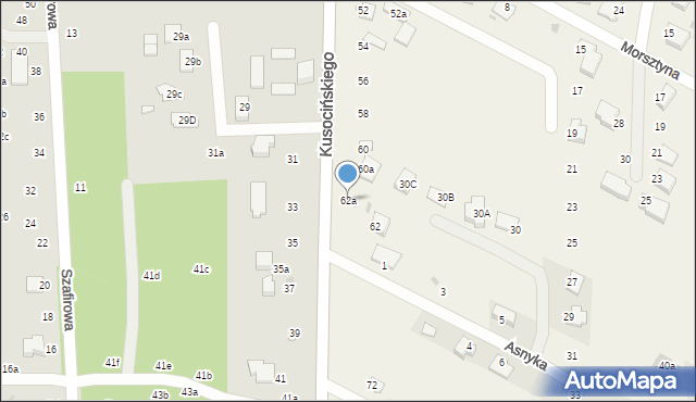 Krępiec, Kusocińskiego Janusza, 62a, mapa Krępiec