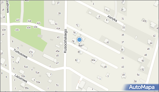 Krępiec, Kusocińskiego Janusza, 78A, mapa Krępiec